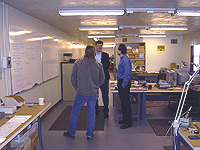 We work closely with our clients to insure their project will be on target. This is our development lab area.